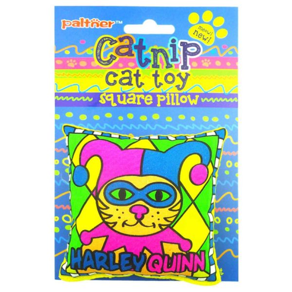 Cat Toy Square Pillow SP2 HARLEY QUINN