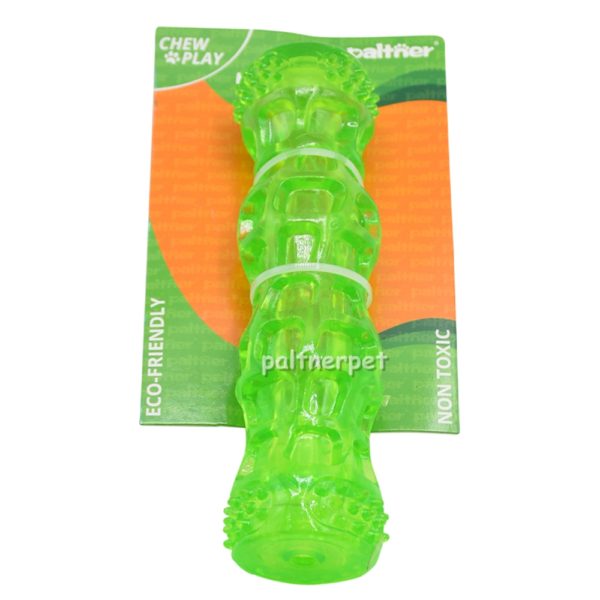 TPR Dog Toy Squeaky Stick DP10 Green