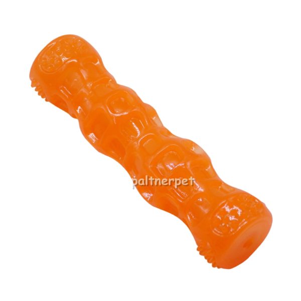 TPR Dog Toy Squeaky Stick DP10 Orange