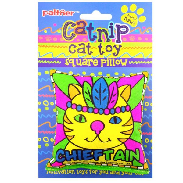 Cat Toy Square Pillow SP2 CHIEFTAIN