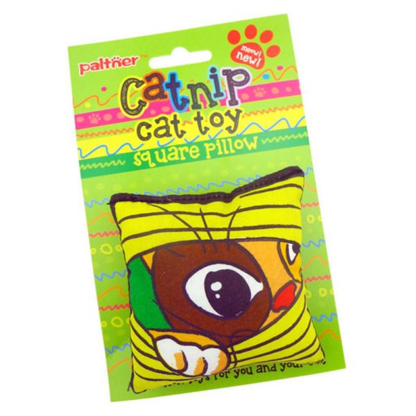 Cat Toy Square Pillow SP1 Spy